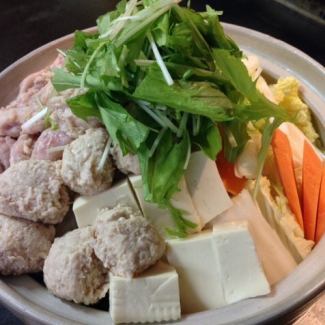 Simple chanko nabe with neck and special meat dumplings (winter only)