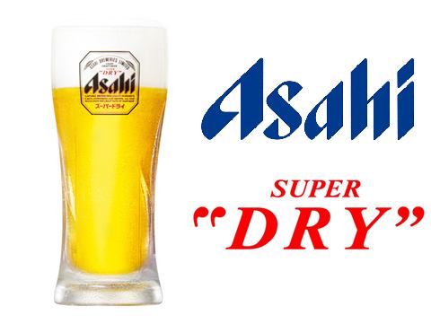 Asahi draft beer