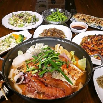 Three hot pot courses to choose from (dinner)