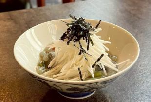 タコわさの長芋そーめん和え