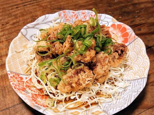砂ずりの和風だし唐揚げ