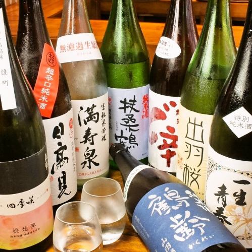 Premium sake and shochu are available!