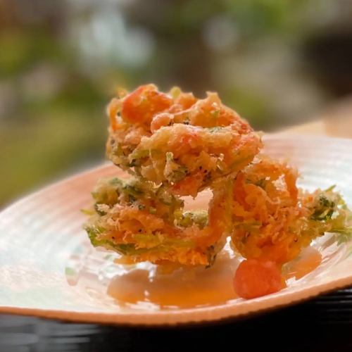Fried sakura shrimp
