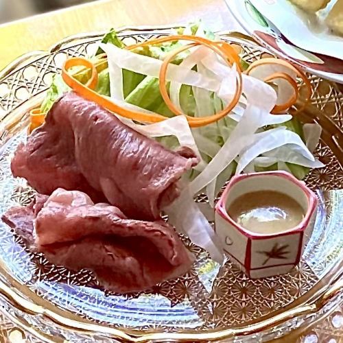 黒毛和牛の冷やししゃぶしゃぶ