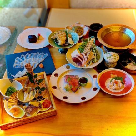 【비와네】 가이세키 코스 12100엔→9800엔~1월의 물건 쓰기~