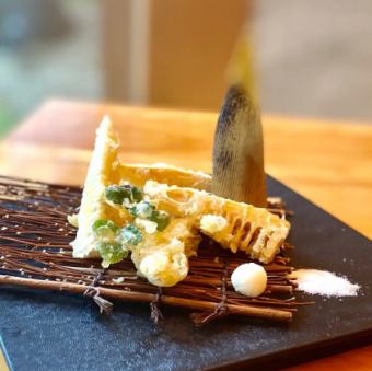 竹の子の天婦羅