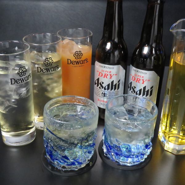 【各種宴会向け◎】≪1時間飲み放題3000円コース≫は学生にもおすすめ！お酒も種類豊富！