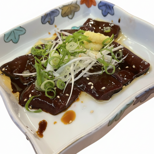 数量限定　桜レバ刺し