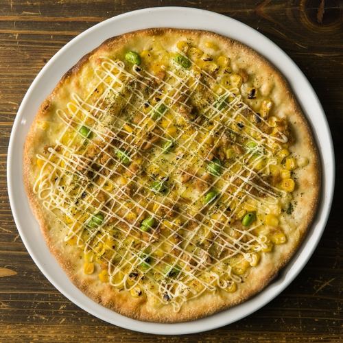 치즈 듬뿍 참치 마요콘 피자