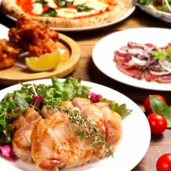 【大人気！春の宴会コース】料理9品＋生ビール付き2時間飲み放題生ビール付　4000円→3500円