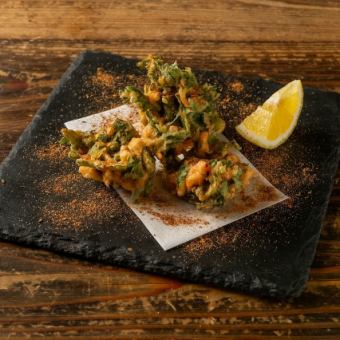 桜エビと春菊のフリット