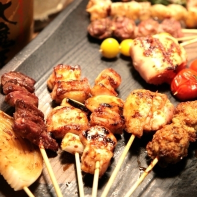 一本一本丁寧に焼き上げる自慢の焼き鳥