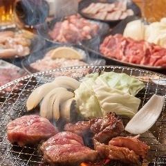 【클래식! 16 품 뷔페 코스!】 징기스칸 & 닭 돼지 호르몬 등 불고기 뷔페 3,900 엔