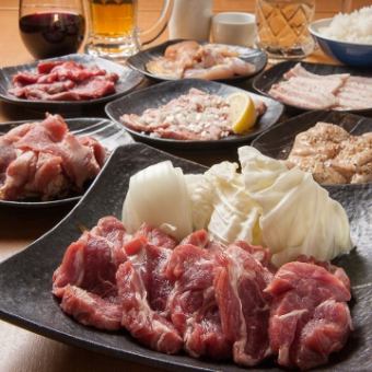 [All-you-can-eat and drink course including exquisite raw lamb shoulder loin!] All-you-can-eat and drink course with 19 dishes including Genghis Khan 5,000 yen