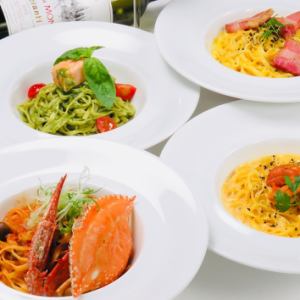 テイクランチ(要予約)、、、パスタセットのご用意があります。