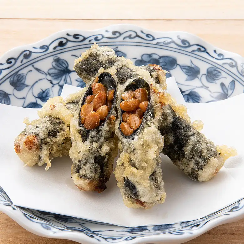 納豆磯辺揚