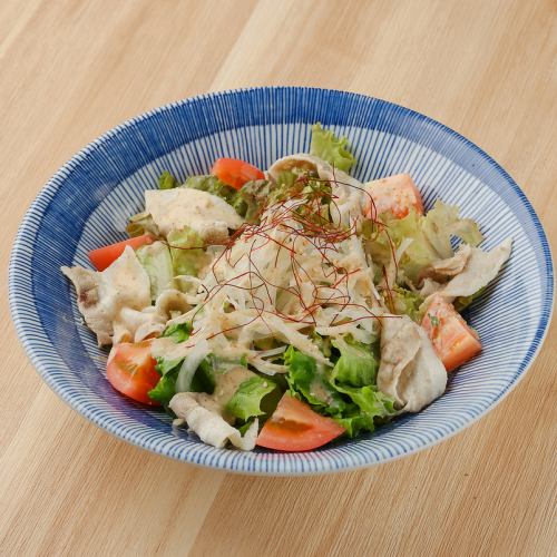 Cold shabu sesame salad