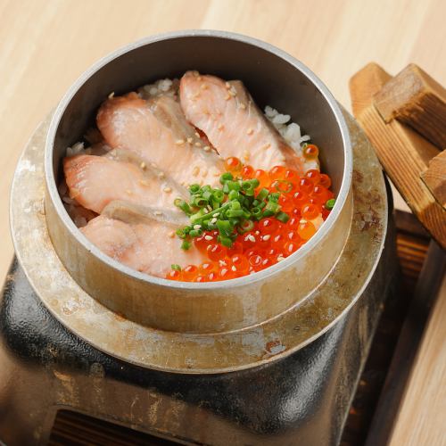 [釜飯] 鮭魚鮭魚子釜飯