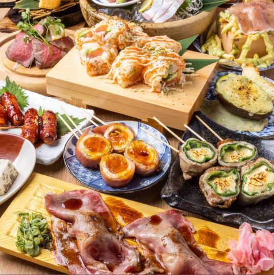 [3-hour banquet only on weekdays ★] “Banquet course” cost-effective and filling ◎ / 8 dishes total for 5,000 yen with coupons!