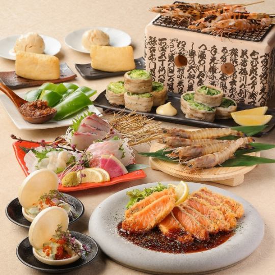 [宴會用♪] 人氣排名第一的“Maki套餐”，含無限暢飲Premol，物超所值，容量◎ / 附優惠券5000日元。