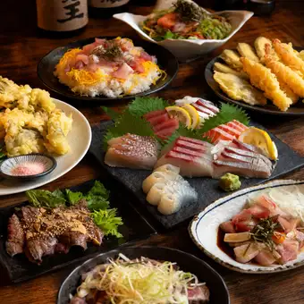 [Ultimate Hospitality | All-You-Can-Drink Included] ≪Premium Course≫ 2.5 Hours <¥8,000 → ¥7,000> 9 Dishes