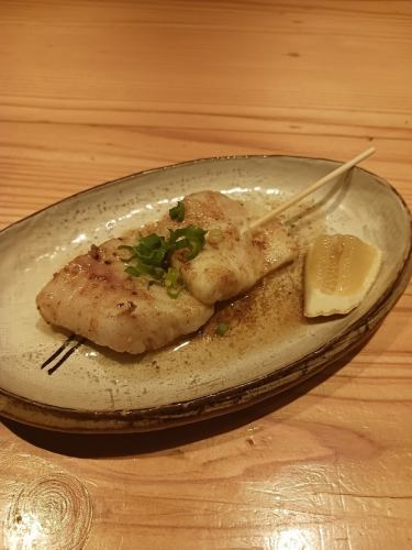 白身魚の串焼き～アンチョビバターソース～