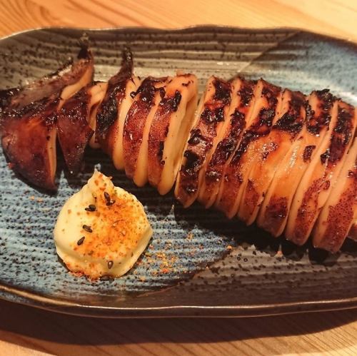 スルメイカの酔っぱらい焼き