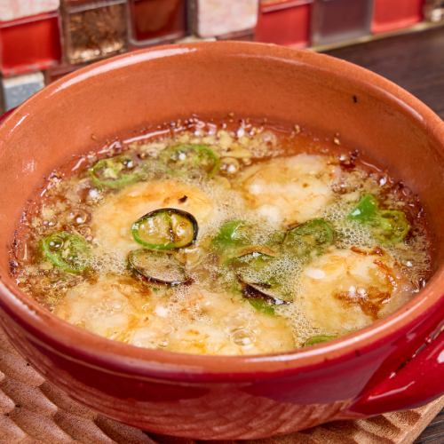 ぷりぷりえびと青唐辛子のアーリオ・オーリオ