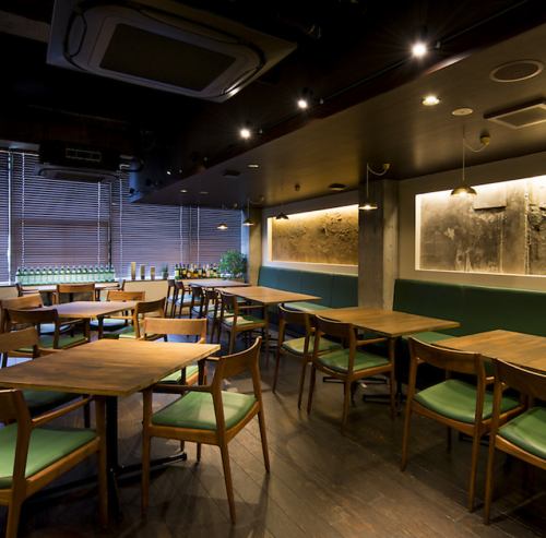 落ち着いた雰囲気の店内！