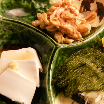 Assorted Okinawa delicacies