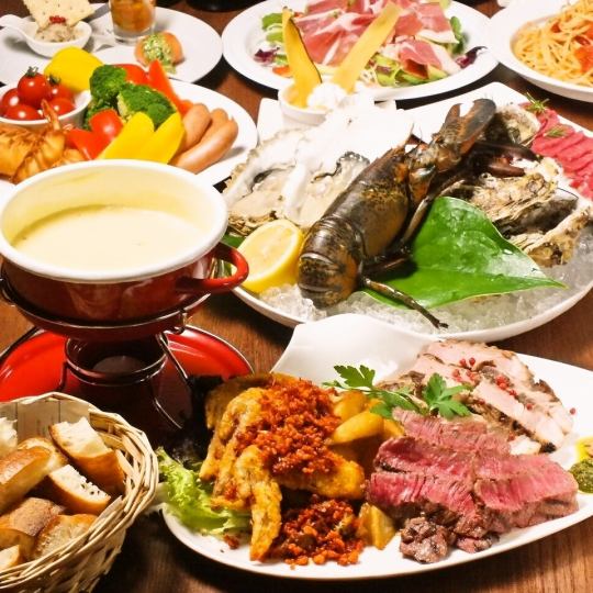 Recommended for Year End Party / New Year's Party ★ PariPari Luxury Meat Party Course ★ 3H Enjoy Drinking Free Gaki ♪ 6000 yen