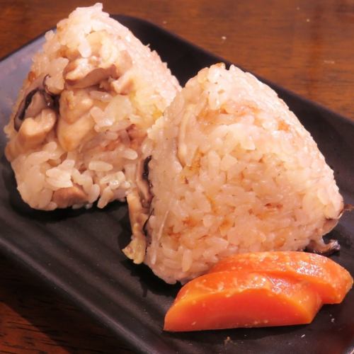 2 grilled rice balls/Chicken Ochazuke