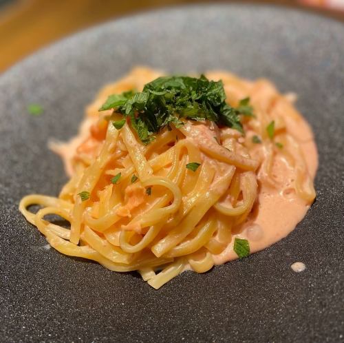 明太子と大葉の濃厚クリームソース