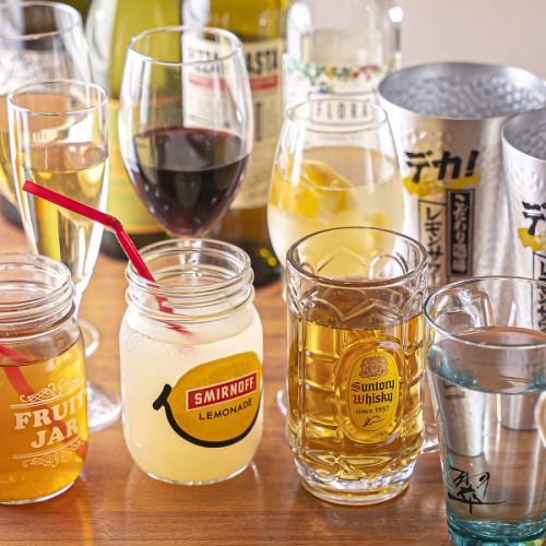 フルーツビネガーソーダなどソフトドリンクも種類豊富！お酒が飲めない方やお車でご来店の方も楽しめます♪