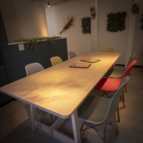 2층에 반 개인실의 준비가 되어 있습니다.