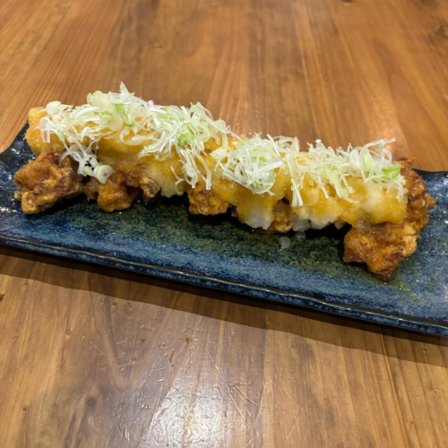 Fried chicken with grated daikon radish and ponzu sauce