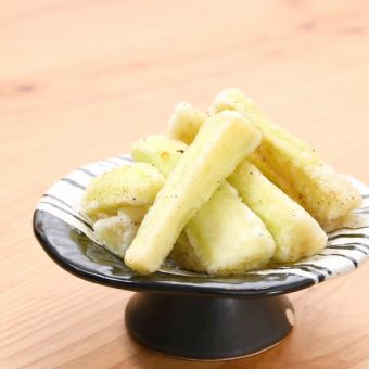 長茄子のジューシー唐揚げ