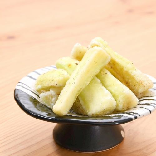 長茄子のジューシー唐揚げ