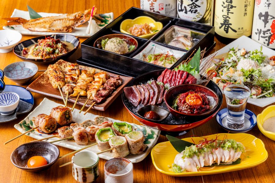 【各種宴会に】会津料理を堪能できるコース！３時間飲み放題付コースもご用意しております！