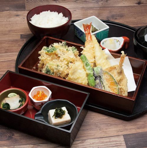 Luxurious tempura dinner set