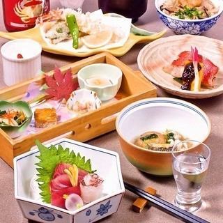 [个人晚餐]<一之>美丽岛阿古猪肉和时令陶锅饭[8道菜]仅菜品4,000日元