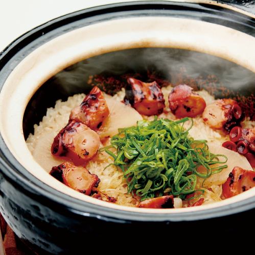 旬の素材を使った土鍋ご飯