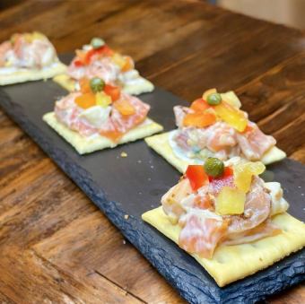 三文鱼奶油奶酪开胃小菜