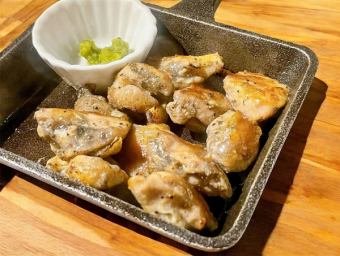 炭烤鸡腿配自制柚子