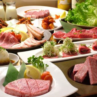 [Including the exquisite Chateaubriand thick-sliced celebrity loin] 14-item celebrity course 4,980 yen