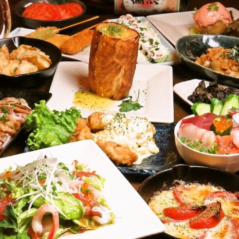 週一至週四包含生魚片在內的無限暢吃3,800日圓（含稅）！