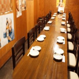 We have a semi-private table room! We have semi-private seats for 2 to 18 people depending on the number of people ♪