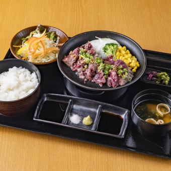 熟成ハラミステーキ御膳Sサイズ120g