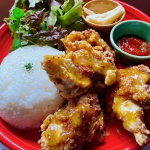 ハニーマスタードモチコチキンプレート