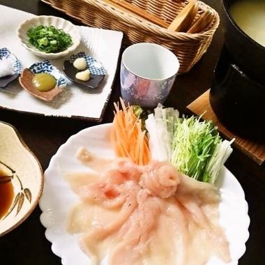 ☆Excellent!Chicken Shabu Course彡(reservation required by the day before)